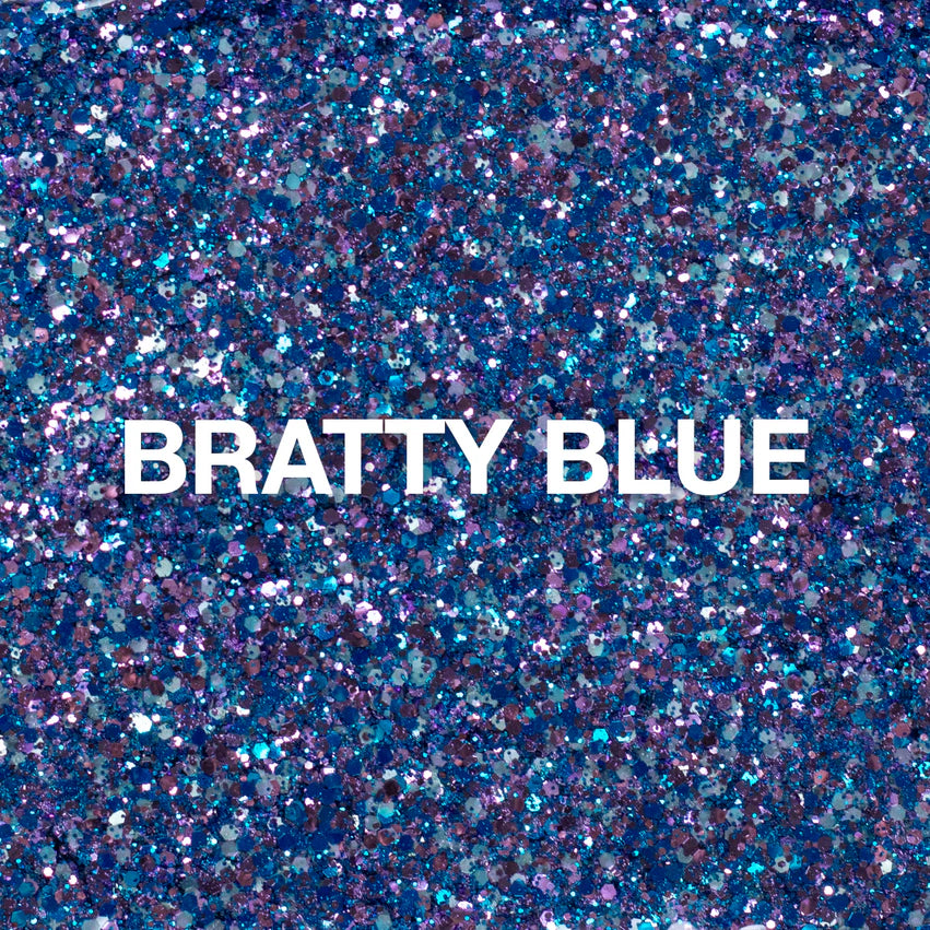 Light Elegance P+ Soak-Off Glitter Gel Polish 10 ml (Bratty Blue)