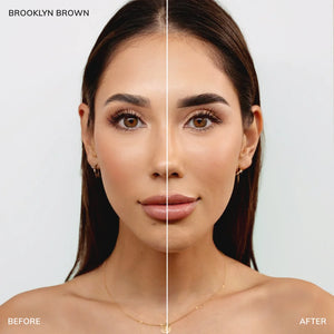 Brow Code Professional Stain Pure Brow Dye Kit (With Airbrush Machine, Stencils, and Liquid Developer)