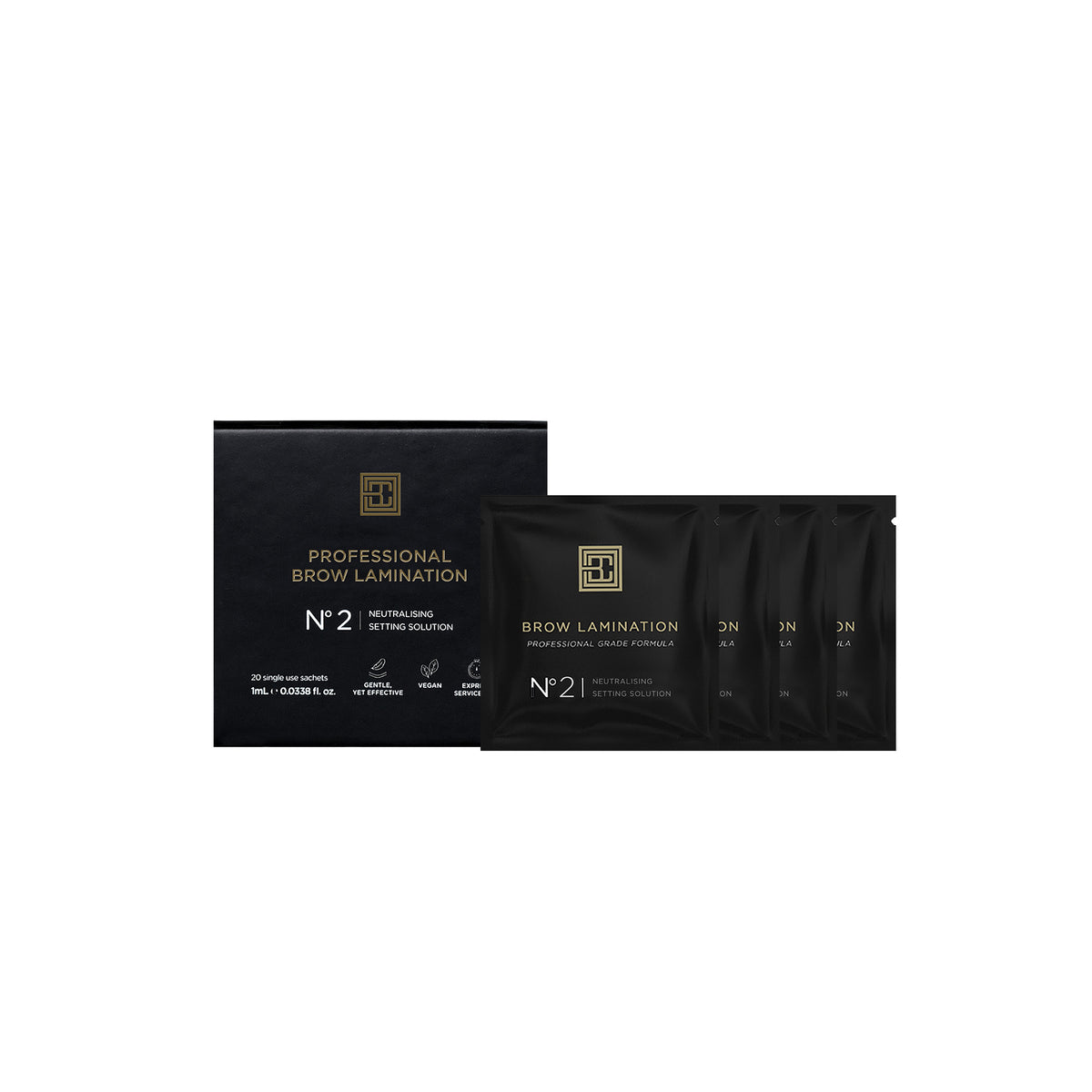 Brow Code Lamination Kit Single serve (3 x 1ml Sachets)
