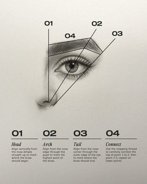 Brow Code Mapping Thread 30 m (Black)