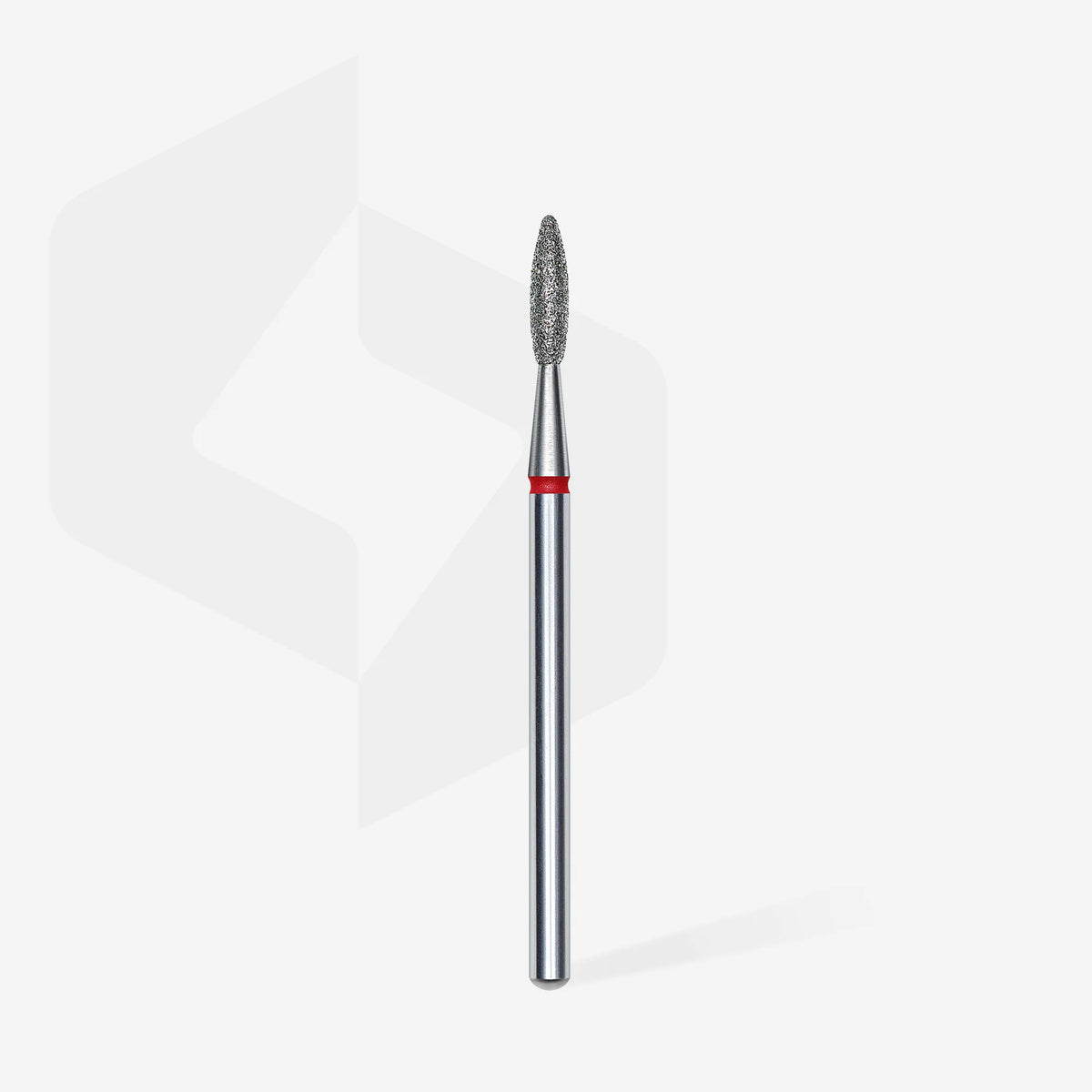 Staleks Diamond Drill Bit - Red Pointed Flame 2.1/8 mm (Fine)