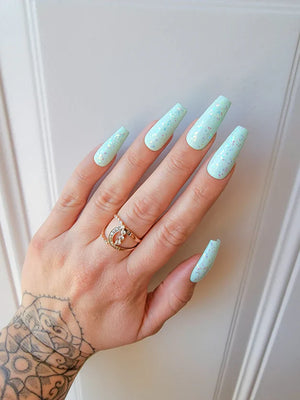 Light Elegance P+ Soak Off Glitter Gel Polish 15 ml (Minty Fresh) - SAVE 70%*