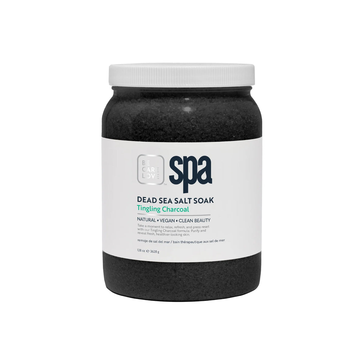BCL Tingling Charcoal Dead Sea Salt Soak (64 oz)