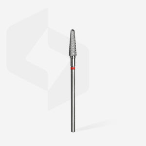 Staleks Pro Carbide Drill Bit - Red Frustum 4/13 mm (Fine Crosscut)