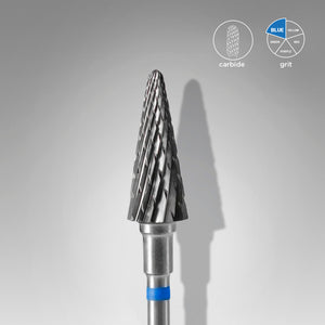 Staleks Pro Carbide Drill Bit - Blue Cone 6/14 mm (Standard Crosscut)