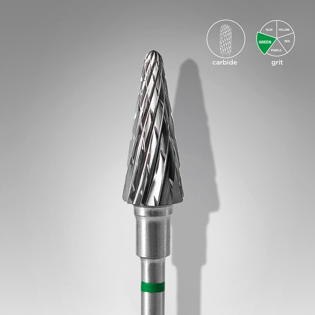 Staleks Carbide Drill Bit - Green Cone 6/14 mm (Coarse Crosscut)*