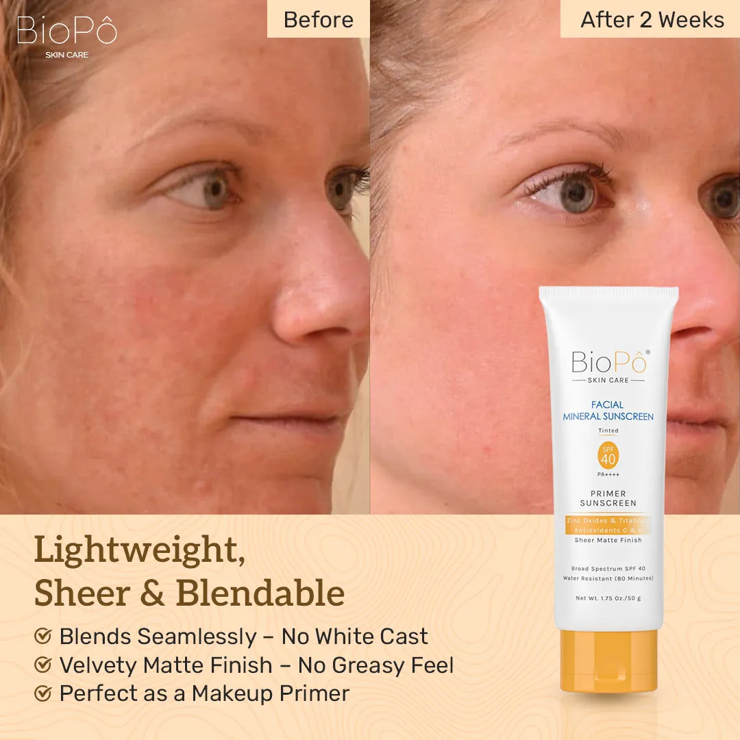 BioPô Mineral Sunscreen SPF 40 1.75 oz (Tinted)