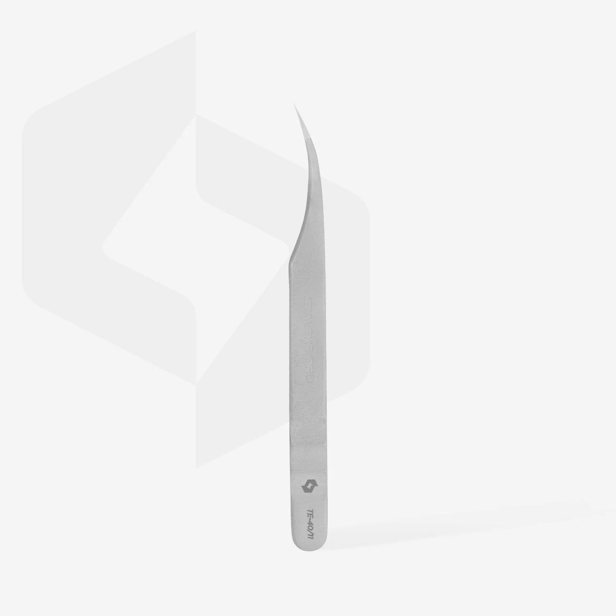 Pince à épiler pour extensions de cils Staleks Pro - Courbée - Expert 40 | 11