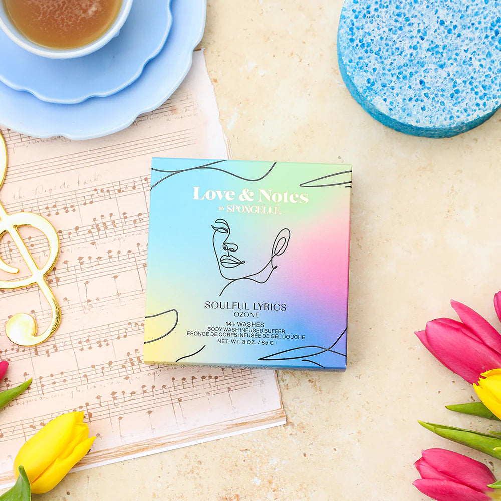 Spongellé Body Wash Infused Buffer - Love &amp; Notes (Soulful Lyrics - Ozone)*