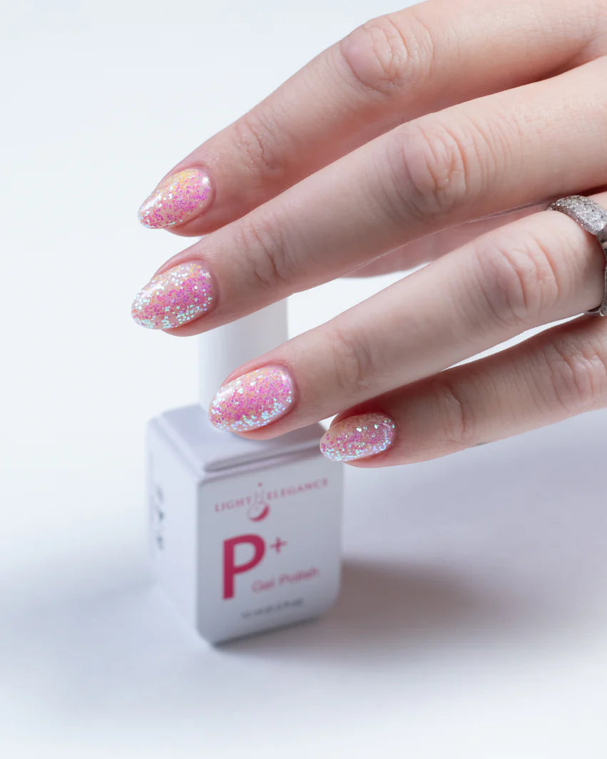Light Elegance P+ Soak-Off Glitter Gel Polish 10 ml (Space Cadet)