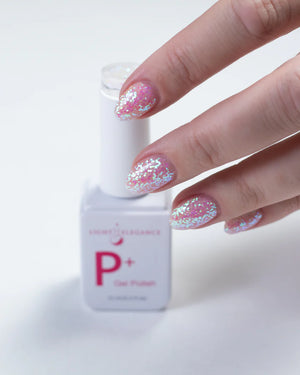 Light Elegance P+ Soak Off Glitter Gel Polish 10 ml (Space Cadet)