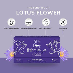 ToGoSpa Third Eye Masks - Lotus Flower (5 pcs)