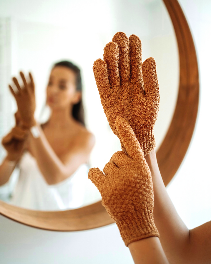 Buff Experts SRSLY Buffed In Shower Exfoliating Gloves Beauty Depot