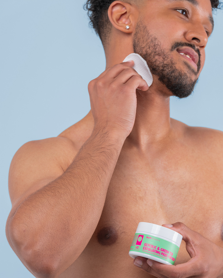 Buff Experts Glycolic &amp; Green Tea 3-in-1 Exfoliating Pads for Body