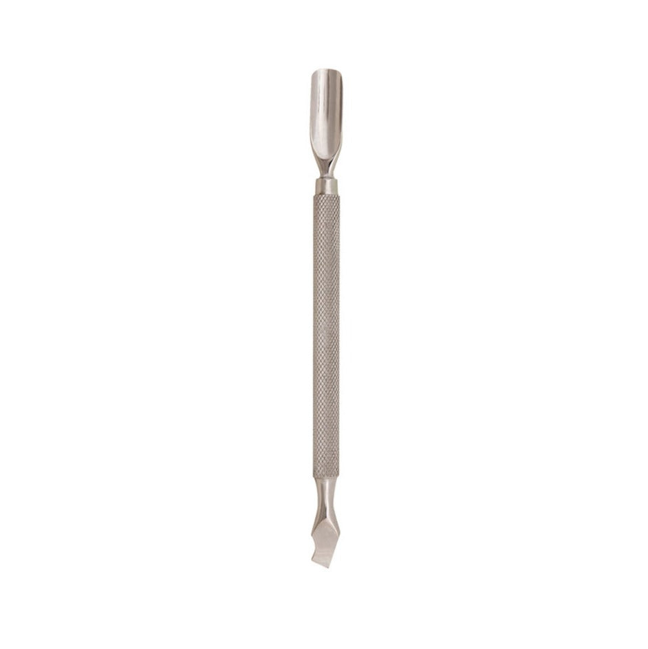 Curved cuticle clearance pusher