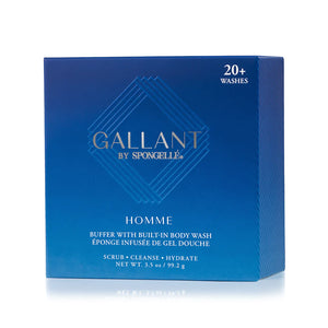 Tampon infusé de nettoyant pour le corps Spongellé pour hommes - Collection Homme (Gallant)