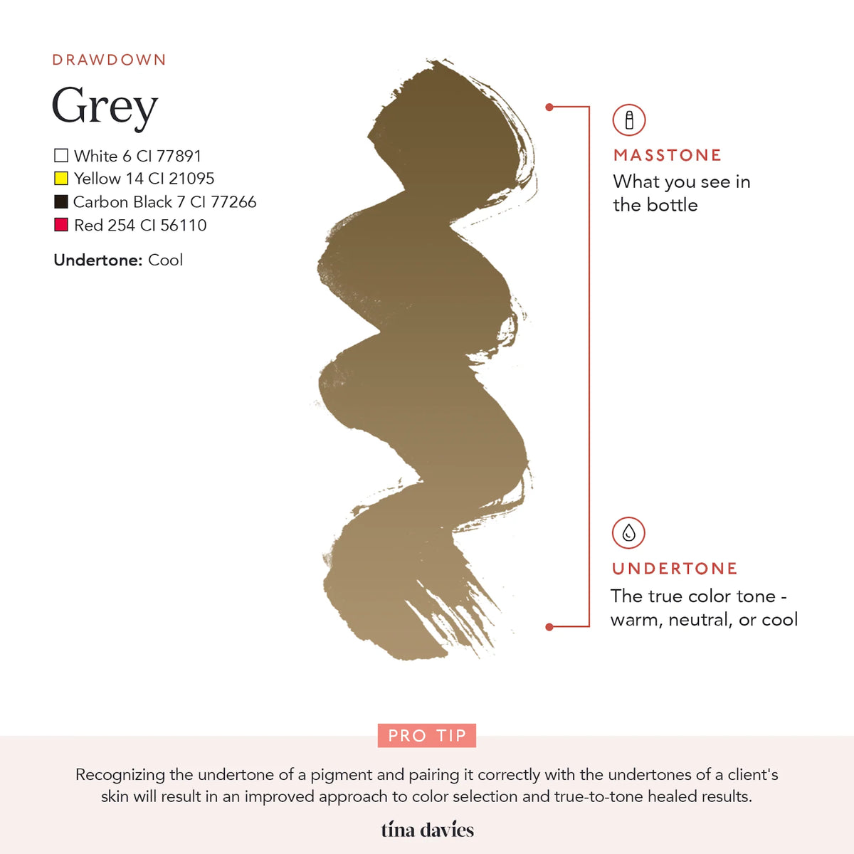 Tina Davies I &lt;3 INK Brow Pigment 15 ml (Grey) - SAVE 15%*