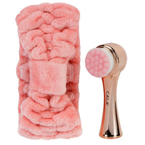 Cala Goal to Glow Facial Brush & Headband Set (Rose Gold)*