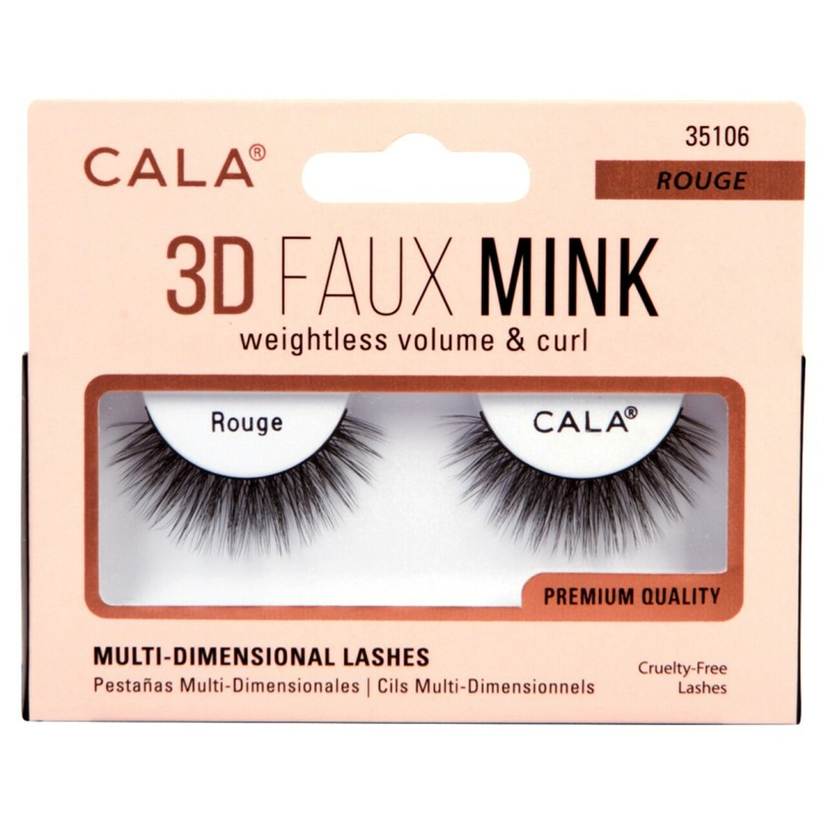 Cala 3D Faux Mink Strip Lashes (Rouge) - SAVE 39%*