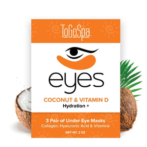 ToGoSpa Yeux à la noix de coco et à la vitamine D (3 paires) - OFFRE (10) ÉCONOMISEZ 19,50 $ (JAN/FÉVRIER)