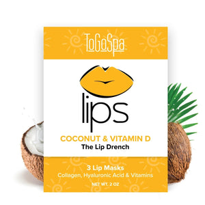Lèvres à la noix de coco ToGoSpa (3 paires) - OFFRE (10) ÉCONOMISEZ 19,50 $ (JAN/FÉVRIER)