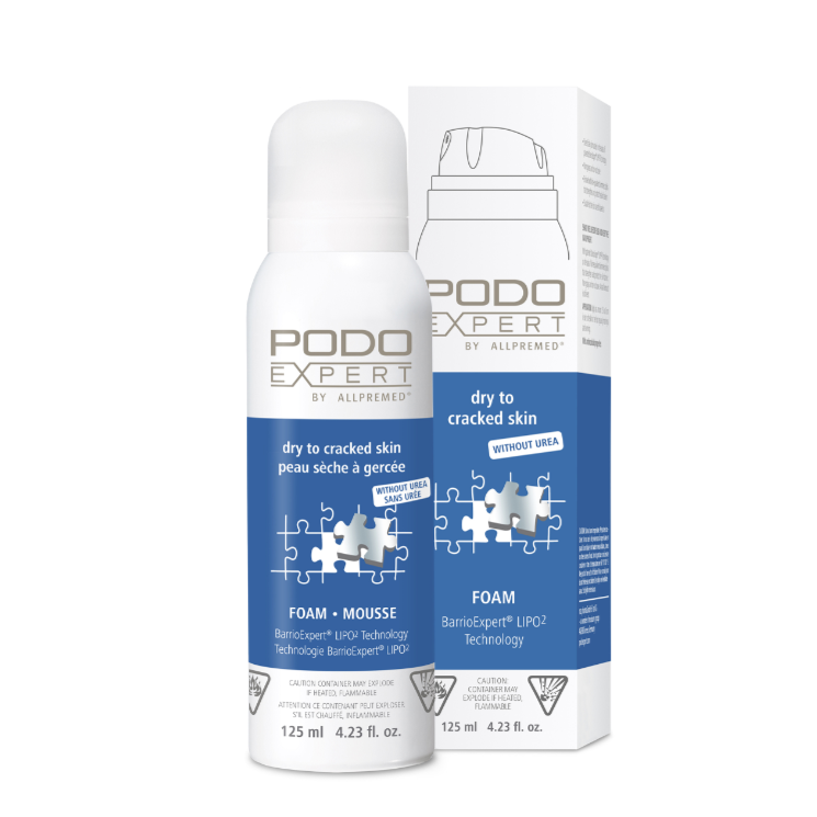 PodoExpert Dry to Cracked Skin Foam - Urea-Free (125 ml)