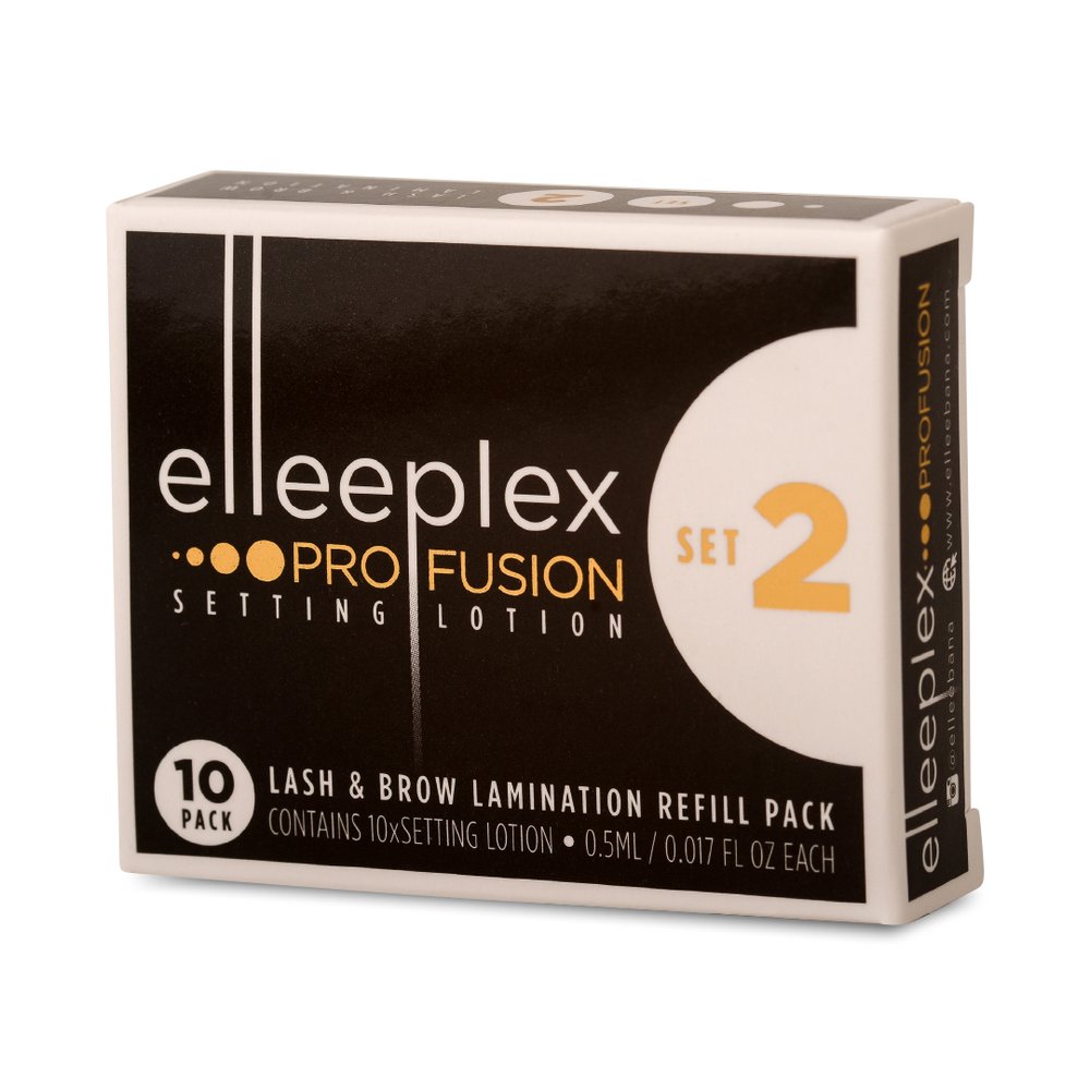 Elleebana Elleeplex Profusion Lash &amp; Brow Lamination Refills - STEP 2 Setting Lotion (10 Sachets)