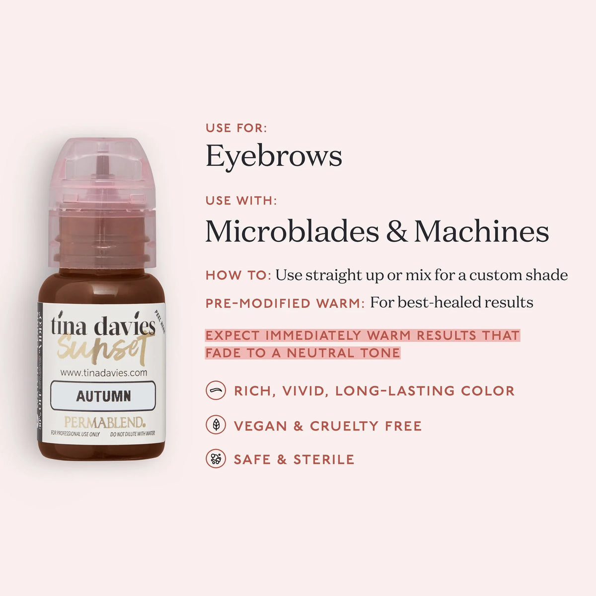 Tina Davies I &lt;3 INK Brow Pigment 15 ml (Autumn) - SAVE 15%*