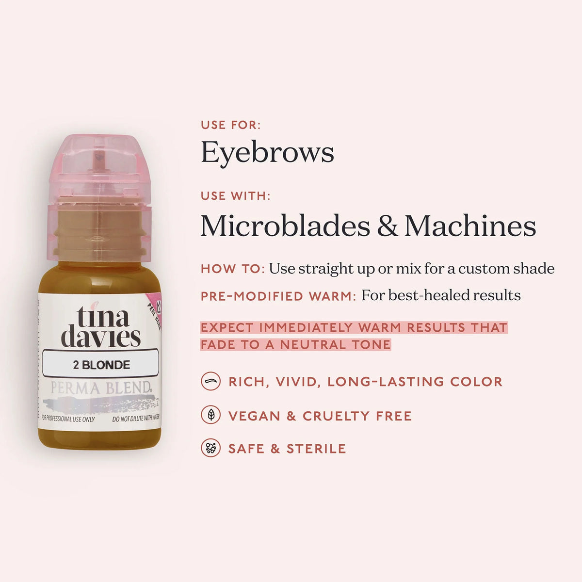 Tina Davies I &lt;3 INK Brow Pigment 15 ml (Blonde) - SAVE 15%*