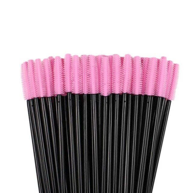BD Silicone Mascara Applicators 50 pcs (Black/Pink)