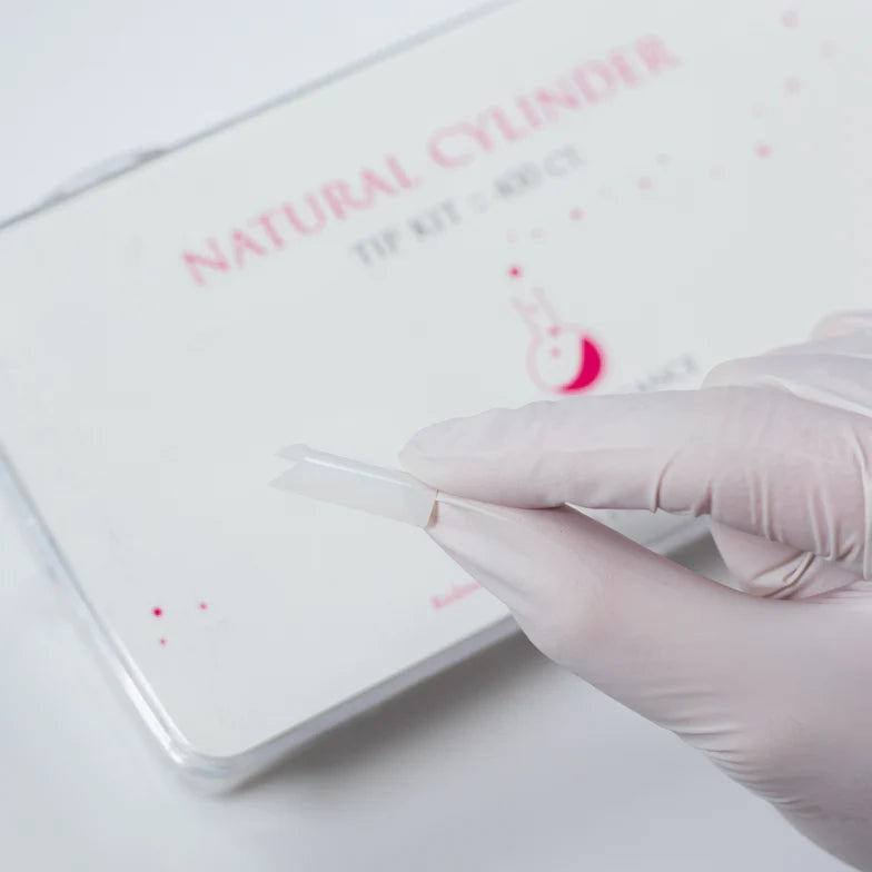 Light Elegance Natural Cylinder Nail Tip Kit - Sizes #1-10 (400 pcs)