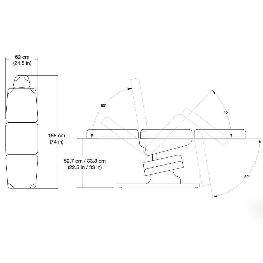 Silhouet-Tone Elite Platinum Electric Spa Bed