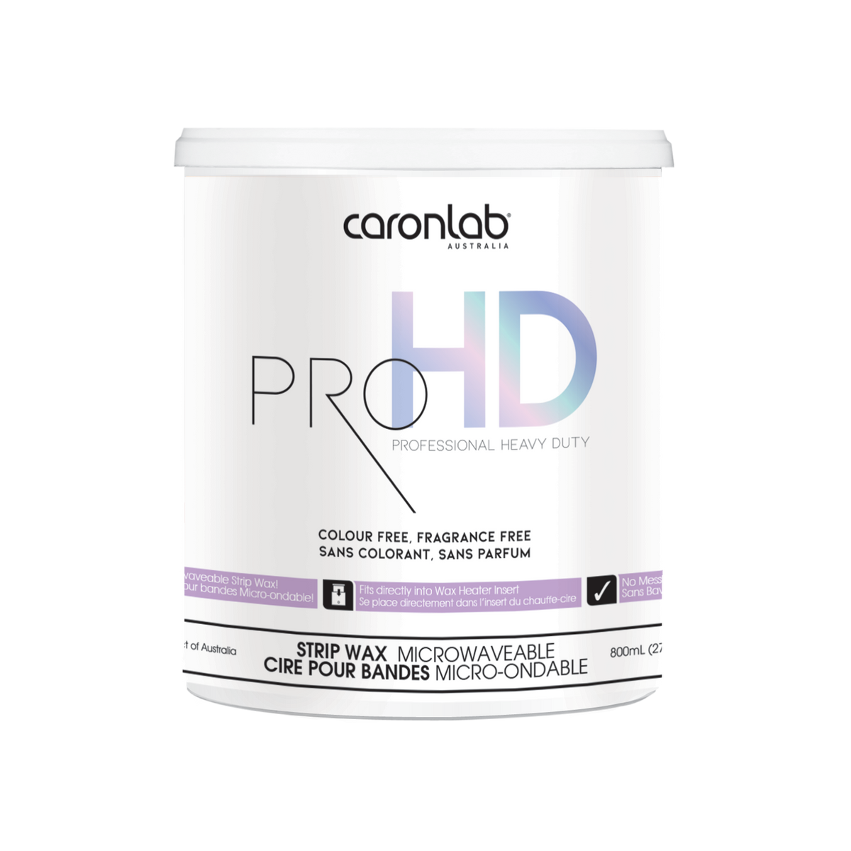 Caronlab PRO HD Strip Wax - Microwaveable Can (800 ml)