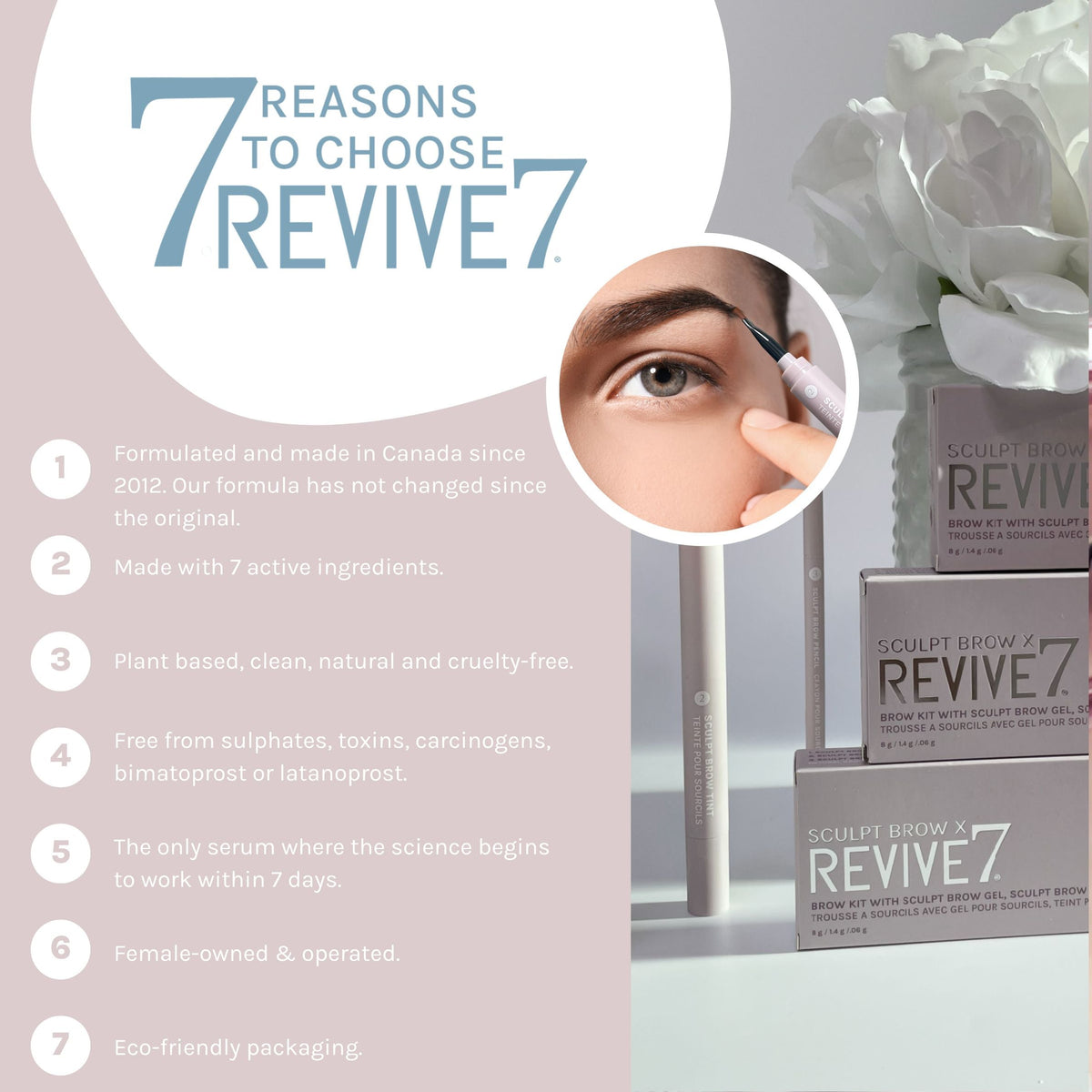 Revive7 Sculpt Brow Kit (Medium Brown)