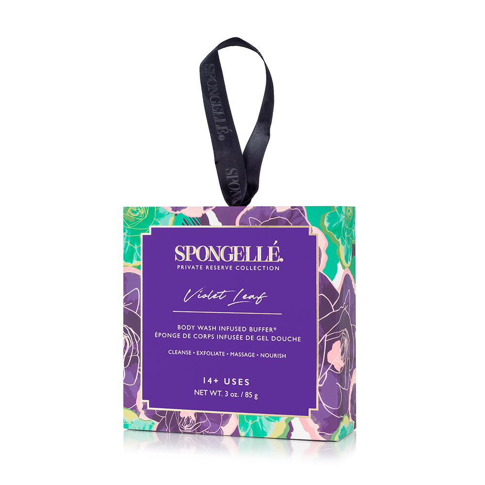 Spongellé Body Wash Infused Buffer - Boxed Flower (Violet Leaf)*