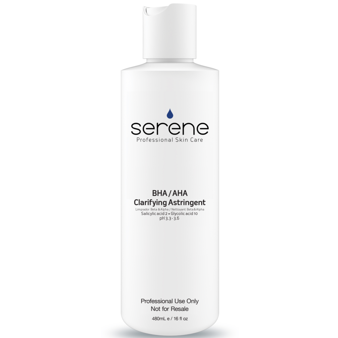 Serene BHA/AHA Clarifying Astringent PRO (16 oz) Beauty Depot