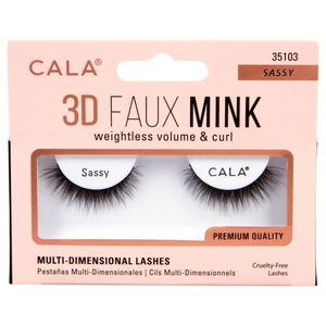 Cala 3D Faux Mink Strip Lashes (Sassy) - QTY DEAL (6) SAVE $27 (MAR-MAY)