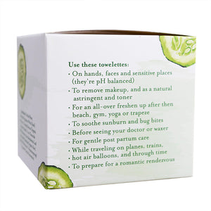 BOX Naturals Luxe Cleansing Towelettes 12 pcs (Cucumber + Witch Hazel) - DEAL (3) SAVE $5.25 (MAR-MAY)