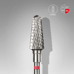 Staleks Pro Carbide Drill Bit - Red Frustum 6/14 mm (Fine Crosscut)