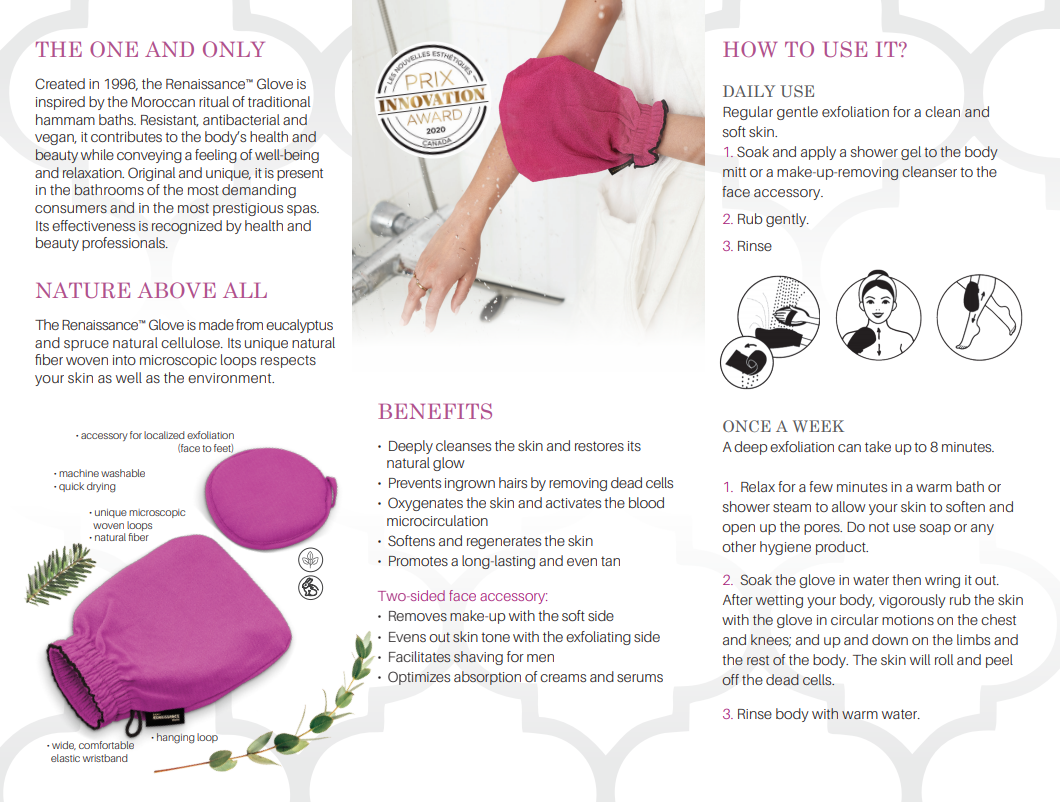 Renaissance Glove - Deep Exfoliation Kit (Magenta)