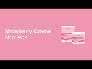 Caronlab Deluxe Strawberry Crème Strip Wax - Boîte micro-ondable (800 ml)