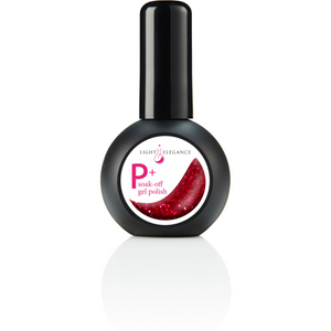 Light Elegance P+ Soak Off Glitter Gel Polish 15ml (Red Chandelier)