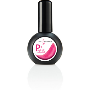 Light Elegance P+ Soak Off Glitter Gel Polish 15ml (Pinch Me Pink)