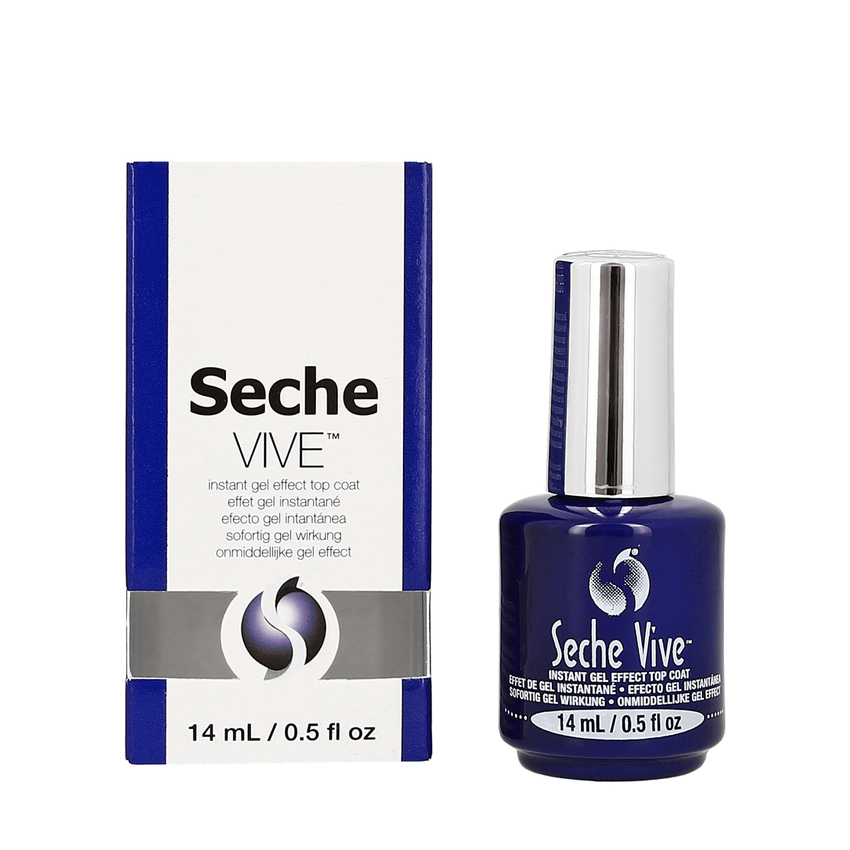 Seche Vite Dry Fast Top Nail Coat, Clear - .5 oz. oz